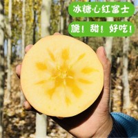 山西紅富士蘋(píng)果批發(fā)10斤裝應(yīng)季脆甜孕婦冰糖心蘋(píng)果生鮮水果代發(fā)