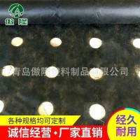 防草布廠家直銷 農(nóng)用果園黑色打孔無(wú)紡布（防草透水性） 現(xiàn)貨