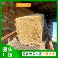 源頭廠家麥秸稈打碎草塊青貯飼料 家禽家畜牧草養殖粗飼料